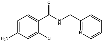 4-氨基-2-氯-N-[(吡啶-2-基)甲基]苯甲酰胺 结构式