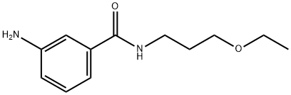 3-amino-N-(3-ethoxypropyl)benzamide 结构式