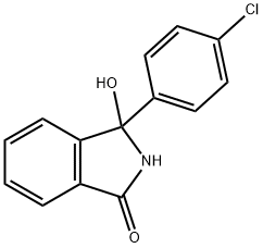 1H-Isoindol-1-one, 3-(4-chlorophenyl)-2,3-dihydro-3-hydroxy- 结构式