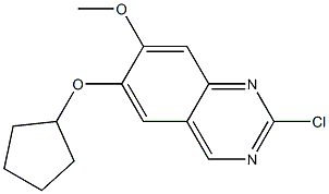 2-chloro-6-(cyclopentyloxy)-7-methoxyquinazoline 结构式