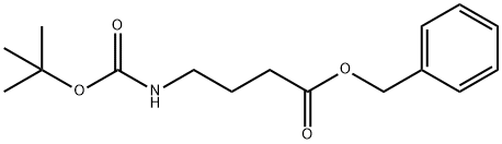4-{[(叔丁氧基)羰基]氨基}丁酸苄酯 结构式