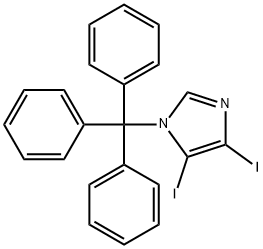 4,5-Diiodo-1-trityl-1H-iMidazole 结构式