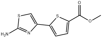 5-(2-亚胺-2,3-二氢噻唑-4-基)噻吩-2-羧酸酯甲酯 结构式