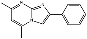 5,7-dimethyl-2-phenyl-imidazo[1,2-a]pyrimidine 结构式
