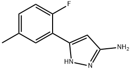 3-(2-氟-5-甲基苯基)-1H-吡唑-5-胺 结构式