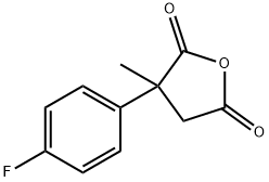 3-(4-氟苯基)-3-甲基噁戊环-2,5-二酮 结构式