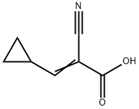 (E)-2-CYANO-3-CYCLOPROPYLACRYLIC ACID 结构式