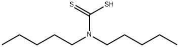 氨基二硫代酸,N,N-二戊基 结构式