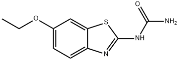 (6-乙氧基-1,3-苯并噻唑-2-基)脲 结构式