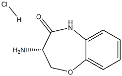 (S)-7-Amino-6,7-dihydro-9H-5-oxa-9-aza-benzocyclohepten-8-one hydrochloride 结构式