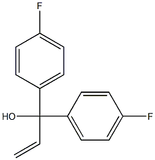 1,1-bis(4-fluorophenyl)prop-2-en-1-ol 结构式