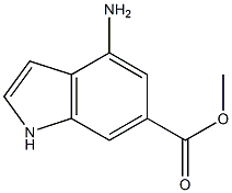 4-AMINO-6-INDOLECARBOXYLIC ACID METHYL ESTER 结构式