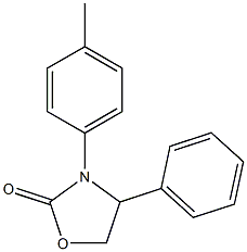 4-PHENYL-3-P-TOLYL-OXAZOLIDIN-2-ONE 结构式