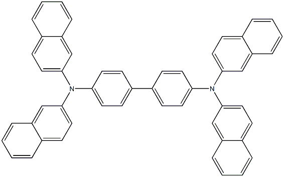 N,N,N',N'-TETRAKIS(NAPHTH-2-YL)BENZIDINE 结构式