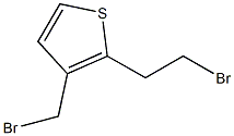 2-溴乙基-3-溴甲基噻吩 结构式