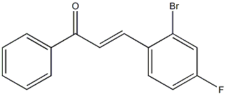 4Fluoro-2-BromoChalcone 结构式