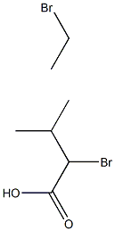 A-溴戊异戊酸乙酯(2-溴代异戊酸乙酯) 结构式