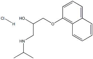 盐酸普萘洛尔(心得安) 结构式