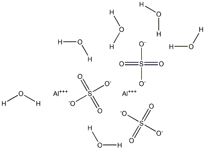 Aluminum sulfate hexahydrate 结构式