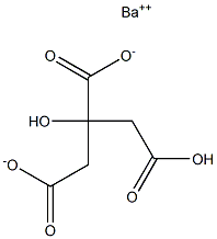 Barium hydrogen citrate 结构式