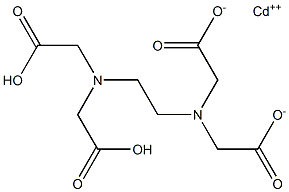 Cadmium dihydrogen EDTA 结构式