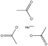 Holmium(III) acetate 结构式