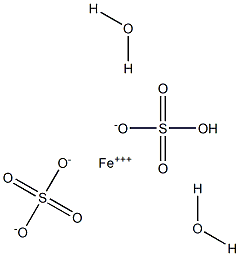 Iron(III) sulfate sulfuric acid dihydrate 结构式