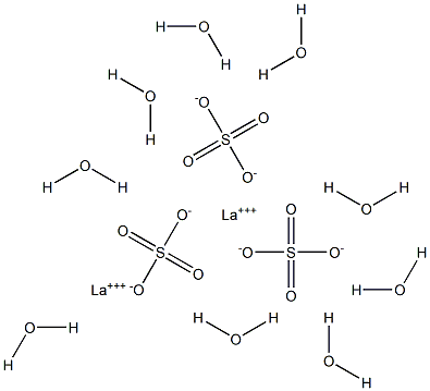 Lanthanum(III) sulfate nonahydrate 结构式