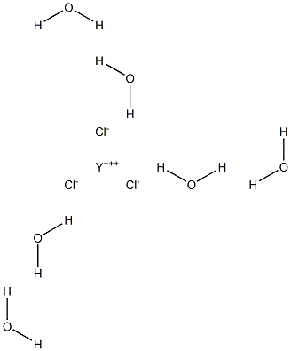 Yttrium(III) chloride hexahydrate 结构式