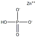 Zinc hydrogen orthophosphate 结构式
