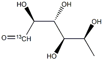 6-脱氧-L-半乳糖-1-13C 结构式