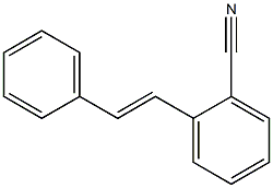 1-邻氰基苯乙烯基苯 结构式