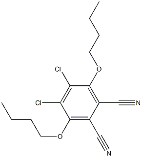 1,4-二丁氧基-二氰二氯苯 结构式