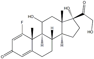 氟醋酸泼尼松龙 结构式