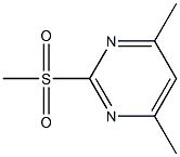 2-甲基磺酰基-4,6-二甲基嘧啶 结构式