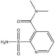 2-氨基磺酰基-N,N-二甲基烟酸胺 结构式