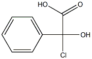 DL-邻氯扁桃酸 结构式