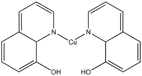 双(8-羟基喹啉基)铜 结构式