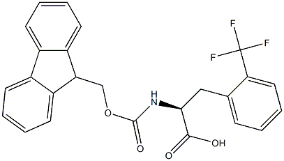 FMOC-D-2-三氟甲基苯丙氨酸 结构式