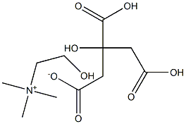 柠檬酸二氢胆碱 结构式