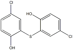 2,2'-二羟基-5,5'-二氯二苯硫醚 结构式
