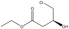 DL-4-氯-3-羟基丁酸乙酯 结构式