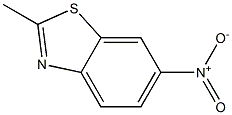 2-甲基-6-硝基苯并噻唑 结构式