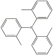 三(2-甲基苯基)膦 结构式