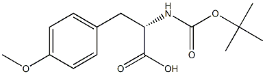 BOC-L-4-甲氧基苯丙氨酸 结构式
