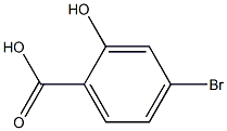 4-溴-2-羟基苯甲酸 结构式