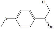 (R)-2-氯-1(4-甲氧基苯基)乙醇 结构式