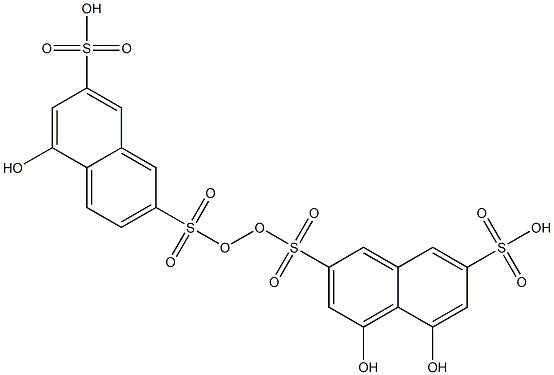 变色酸(1,8-二羟基萘-3,6-二磺酸) 结构式