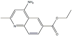 2-甲基-4-氨基-6-喹啉甲酸乙酯 结构式