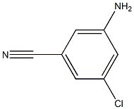 3-氨基-5-氯苯甲腈 结构式